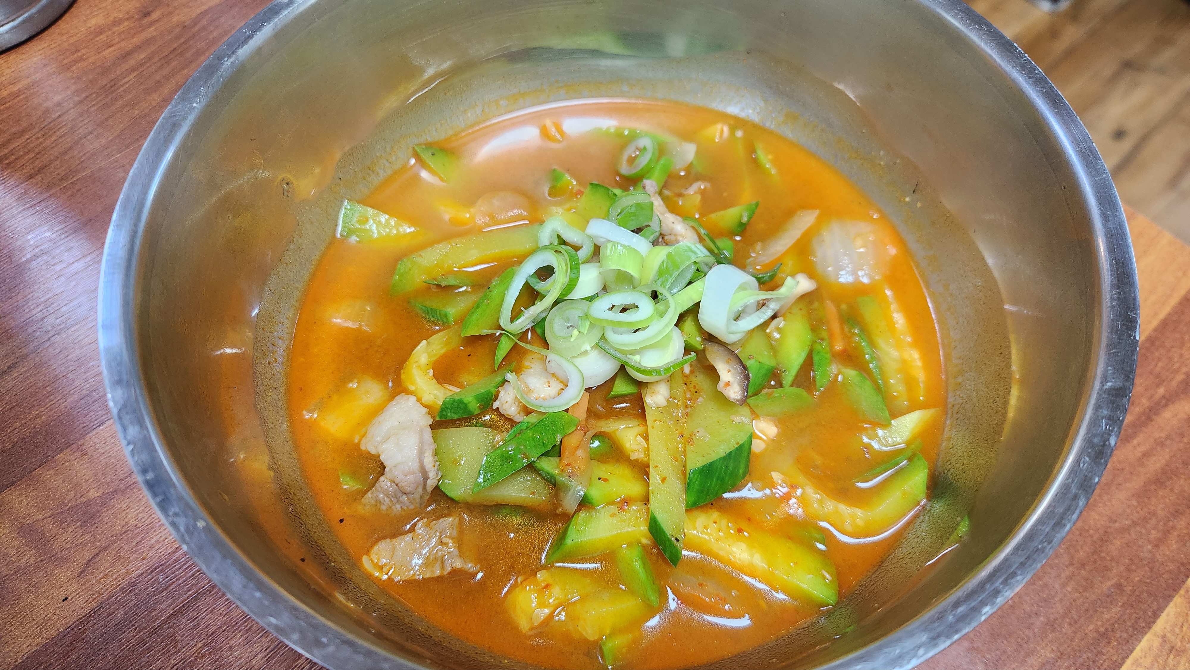 Zucchini and pork stew