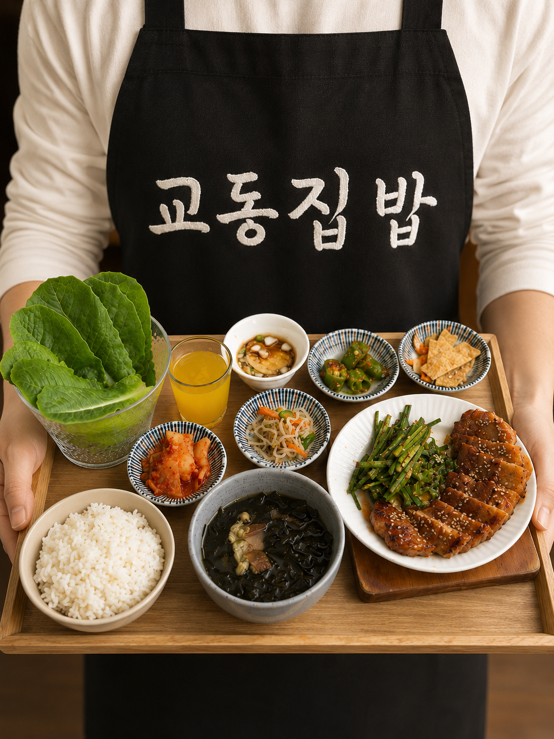 Doenjang-marinated grilled pork set