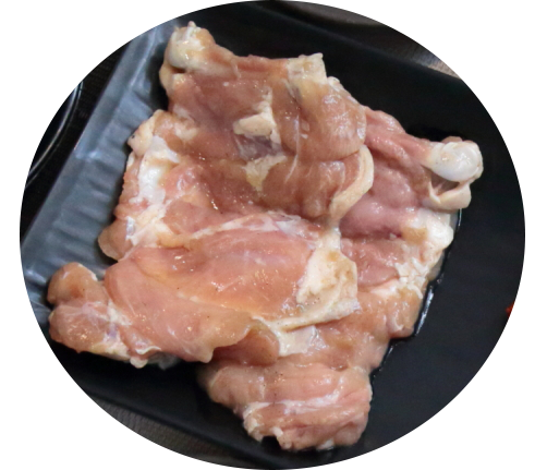 Soy-marinated charcoal-grilled chicken