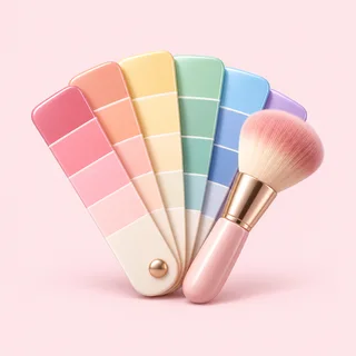 Personal color analysis & makeup illustration
